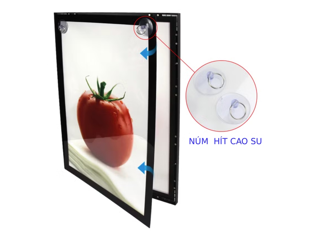 hộp đèn tranh điện siêu mỏng nắp hít là gì?