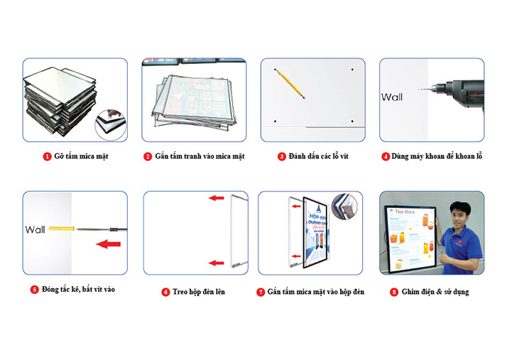 Hướng dẫn thi công lắp đặt khung tranh điên -tanhaithai.com.vn