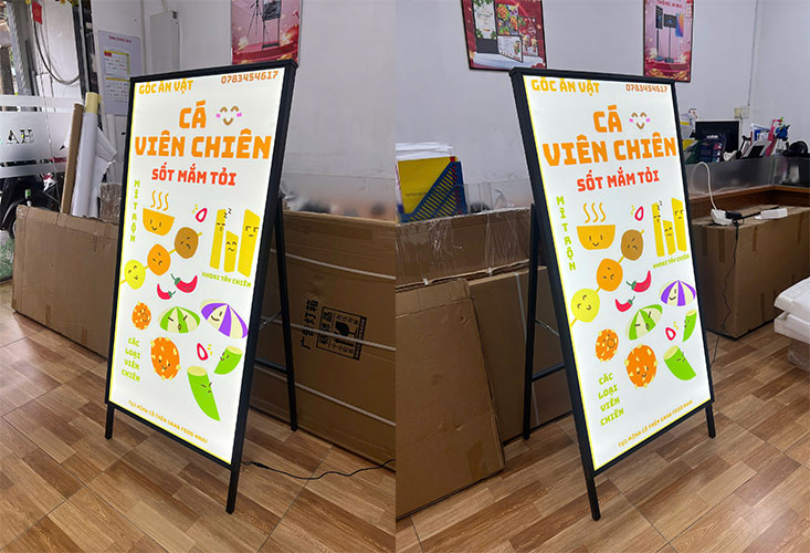 Tranh điện chân đứng chữ A 60x120cm 2