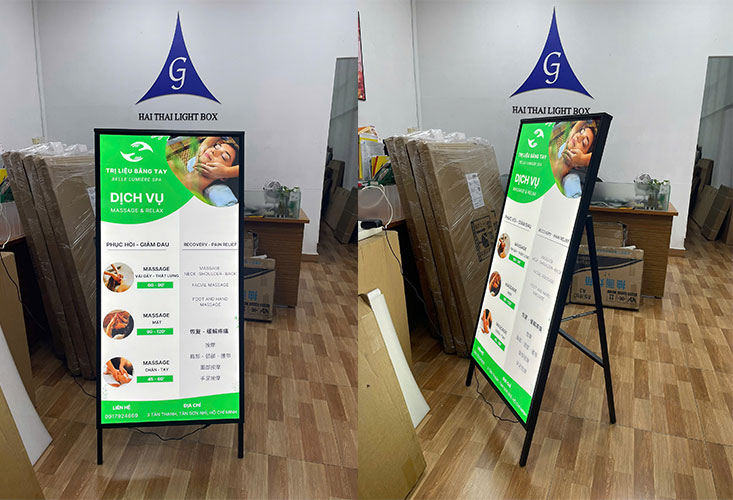 Tranh điện chân đứng chữ A 60x120cm 3