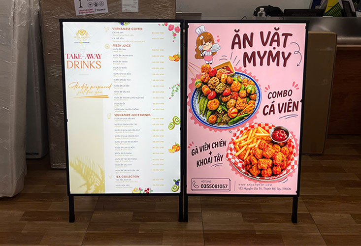 Tranh điện chân đứng chữ A 60x90cm 4