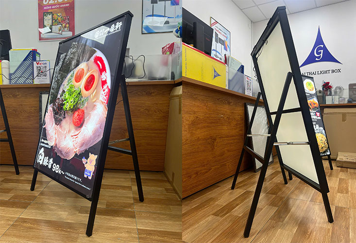 Tranh điện chân đứng chữ A 60x90cm 1