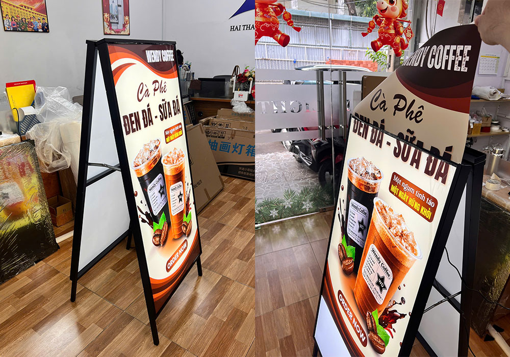 Tranh điện chân đứng chữ A 60x120cm hai mặt 5