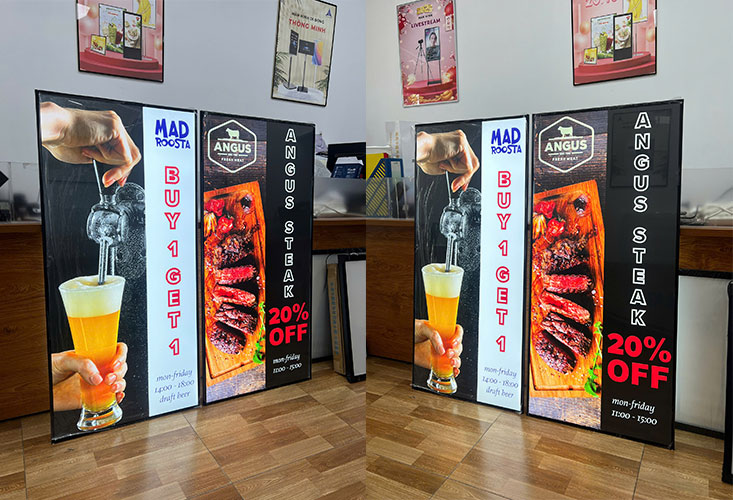 Tranh điện tranh rút treo tường 60x120cm 4