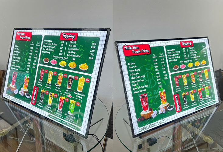 Tranh điện tranh rút A2 để bàn 3