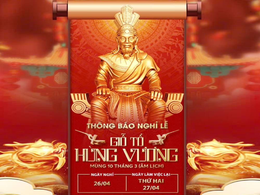 Thông Báo Lịch Nghỉ Lễ Giỗ Tổ Hùng Vương Năm 2026