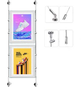 Hộp đèn thủy tinh hai mặt