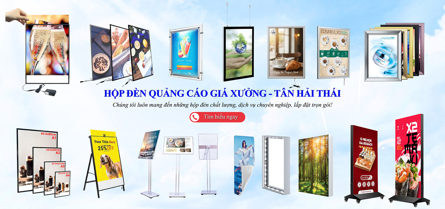 Hộp Đèn Quảng Cáo Giá Xưởng TÂN HẢI THÁI Hộp Đèn Quảng Cáo Giá Xưởng TÂN HẢI THÁI